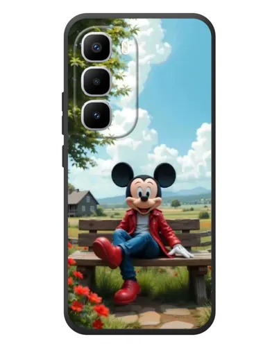 Чехол для Infinix Hot 60 Pro Plus с картинкой «Микки на скамейке» Чехол для Infinix Hot 60 Pro Plus с картинкой «Микки на скамейке»