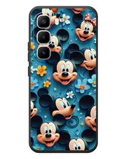 Чехол для Infinix Hot 60 Pro Plus с картинкой «Паттерн Микки и Минни»