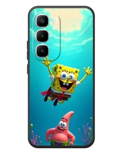 Чохол для Infinix Hot 60 Pro Plus з картинкою «Спанч Боб під водою»