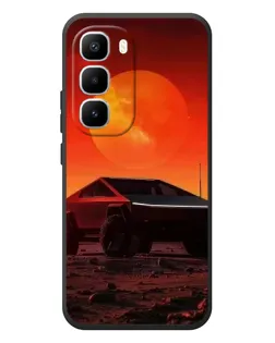 Чехол для Infinix Hot 60 Pro Plus с картинкой «Cybertruck на Марсе»