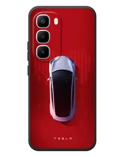 Чехол для Infinix Hot 60 Pro Plus с картинкой «Tesla Top View»