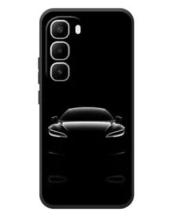 Чехол для Infinix Hot 60 Pro Plus с картинкой «Силуэт Tesla Night»