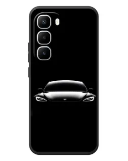 Чехол для Infinix Hot 60 Pro Plus с картинкой «Фары Tesla Night»