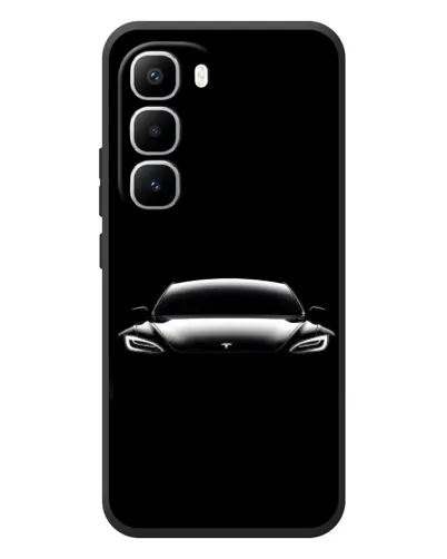 Чехол для Infinix Hot 60 Pro Plus с картинкой «Фары Tesla Night» Чехол для Infinix Hot 60 Pro Plus с картинкой «Фары Tesla Night»