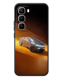 Чехол для Infinix Hot 60 Pro Plus с картинкой «Cybertruck в пустыне»