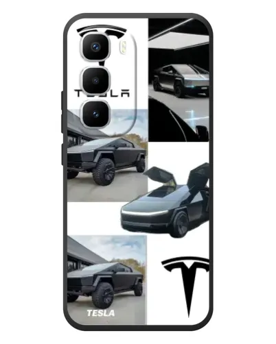 Чехол для Infinix Hot 60 Pro Plus с картинкой «Коллаж Cybertruck Tesla» Чехол для Infinix Hot 60 Pro Plus с картинкой «Коллаж Cybertruck Tesla»