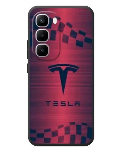 Чехол для Infinix Hot 60 Pro Plus с картинкой «Тесла красный карбон» Чехол для Infinix Hot 60 Pro Plus с картинкой «Тесла красный карбон»