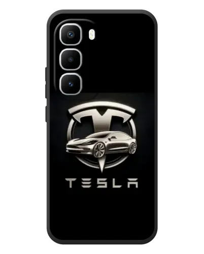 Чехол для Infinix Hot 60 Pro Plus с картинкой «Tesla — серебристое авто» Чехол для Infinix Hot 60 Pro Plus с картинкой «Tesla — серебристое авто»