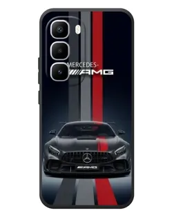 Чехол для Infinix Hot 60 Pro Plus с картинкой «Mercedes — белый карбон»