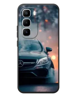 Чехол для Infinix Hot 60 Pro Plus с картинкой «Mercedes — ночной город»