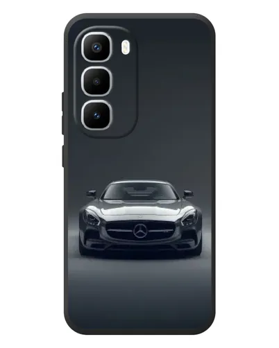 Чехол для Infinix Hot 60 Pro Plus с картинкой «Mercedes на черном»