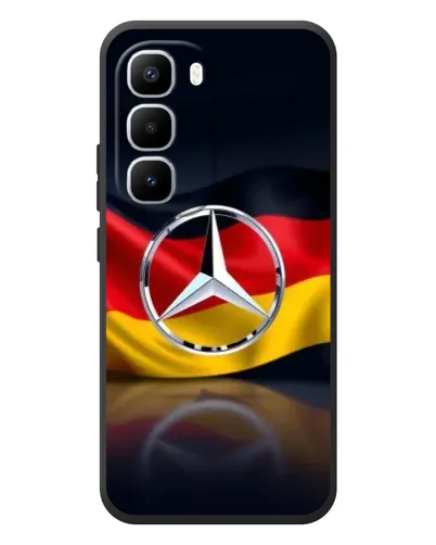 Чехол для Infinix Hot 60 Pro Plus с картинкой «Mercedes — флаг Германии»