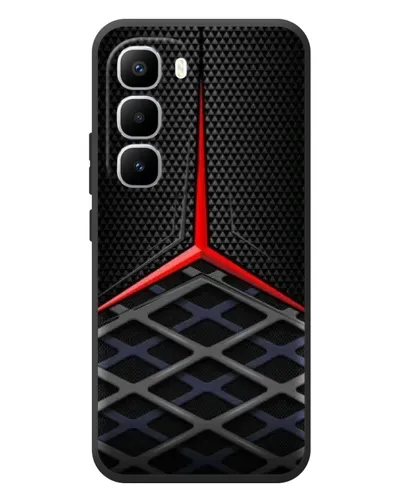 Чехол для Infinix Hot 60 Pro Plus с картинкой «Mercedes Carbon Grid»