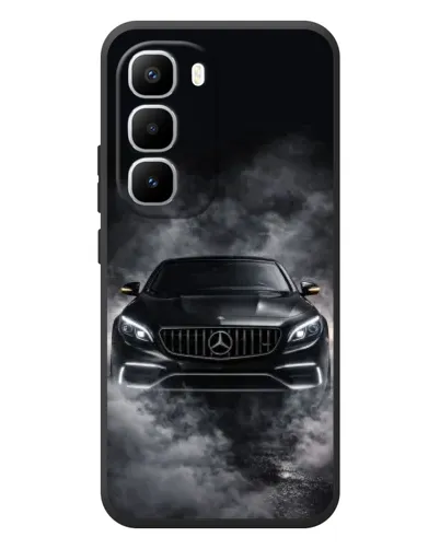 Чехол для Infinix Hot 60 Pro Plus с картинкой «Mercedes в дыму»