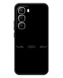 Чехол для Infinix Hot 60 Pro Plus с картинкой «Audi — световой подпись»