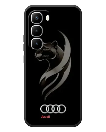 Чехол для Infinix Hot 60 Pro Plus с картинкой «Графика — пантера и Audi»