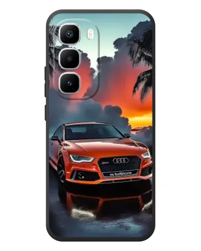 Чехол для Infinix Hot 60 Pro Plus с картинкой «Audi — закат»