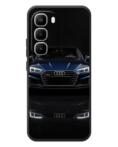 Чехол для Infinix Hot 60 Pro Plus с картинкой «Audi — ночное отражение»