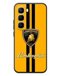 Чехол для Infinix Hot 60 Pro Plus с картинкой «Lamborghini Stripe желтый»