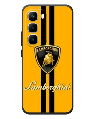 Чехол для Infinix Hot 60 Pro Plus с картинкой «Lamborghini Stripe желтый»