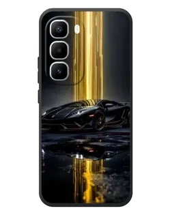 Чехол для Infinix Hot 60 Pro Plus с картинкой «Ночной Lamborghini драйв»