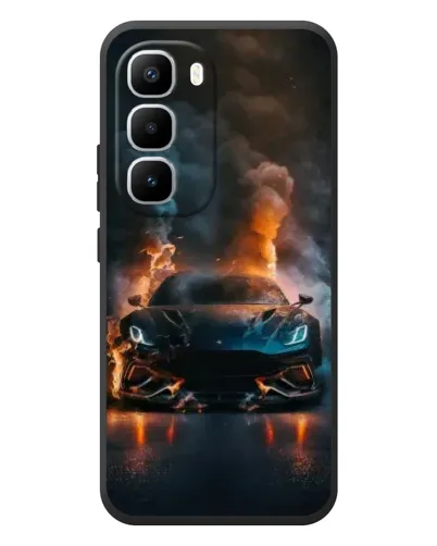 Чехол для Infinix Hot 60 Pro Plus с картинкой «Lamborghini дымная эстетика»