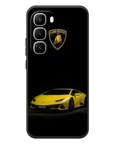 Чехол для Infinix Hot 60 Pro Plus с картинкой «Lamborghini желтый акцент»
