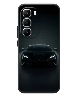 Чехол для Infinix Hot 60 Pro Plus с картинкой «Черный Lamborghini Aventador»