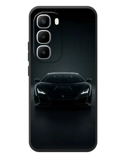 Чехол для Infinix Hot 60 Pro Plus с картинкой «Черный Lamborghini Aventador»