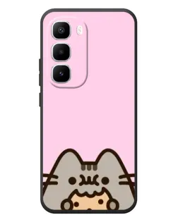 Чехол для Infinix Hot 60 Pro Plus с картинкой «Pusheen и печенье»