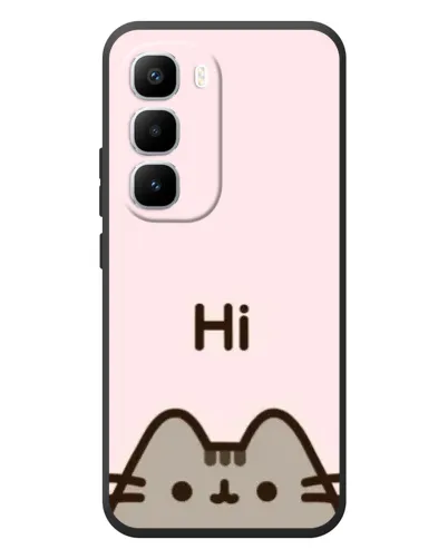 Чехол для Infinix Hot 60 Pro Plus с картинкой «Пушин говорит Hi» Чехол для Infinix Hot 60 Pro Plus с картинкой «Пушин говорит Hi»