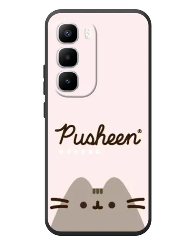 Чехол для Infinix Hot 60 Pro Plus с картинкой «Pusheen логотип» Чехол для Infinix Hot 60 Pro Plus с картинкой «Pusheen логотип»