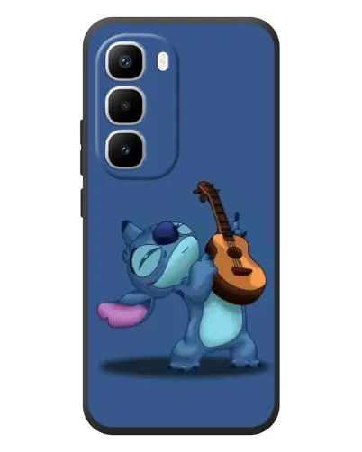 Чехол для Infinix Hot 60 Pro Plus с картинкой «Стич с укулеле»