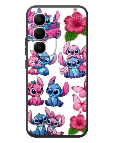 Чехол для Infinix Hot 60 Pro Plus с картинкой «Стикеры Stitch и Angel»