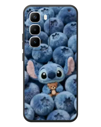 Чехол для Infinix Hot 60 Pro Plus с картинкой «Стич и голубика»