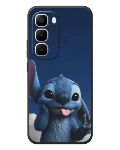 Чехол для Infinix Hot 60 Pro Plus с картинкой «Стич в облаках»
