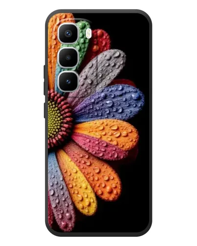 Чехол для Infinix Hot 60 Pro Plus с картинкой «Радужный цветок»