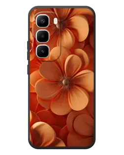 Чехол для Infinix Hot 60 Pro Plus с картинкой «Оранжевый макро цветок»