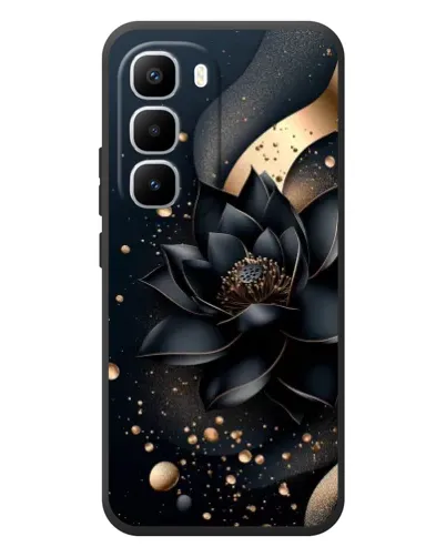 Чехол для Infinix Hot 60 Pro Plus с картинкой «Черный лотос»