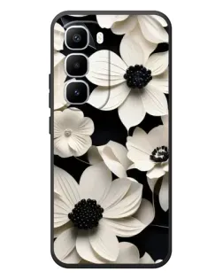 Чехол для Infinix Hot 60 Pro Plus с картинкой «Объемные белые цветы»