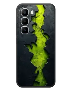 Чехол для Infinix Hot 60 Pro Plus с картинкой «Салатовый разлом скалы»