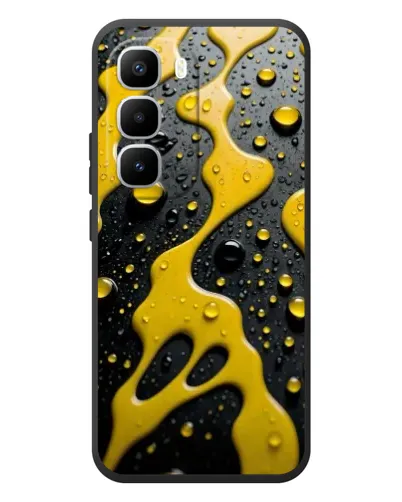 Чехол для Infinix Hot 60 Pro Plus с картинкой «Жидкое желтое золото»