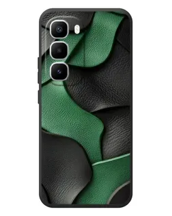 Чехол для Infinix Hot 60 Pro Plus с картинкой «Зеленые кожаные волны»