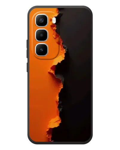 Чехол для Infinix Hot 60 Pro Plus с картинкой «Оранжевый разлом»