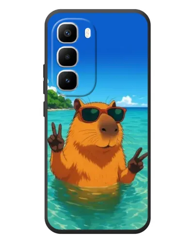 Чехол для Infinix Hot 60 Pro Plus с картинкой «Морская капибара» Чехол для Infinix Hot 60 Pro Plus с картинкой «Морская капибара»