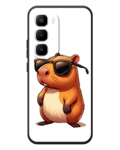 Чехол для Infinix Hot 60 Pro Plus с картинкой «Капибара в очках» Чехол для Infinix Hot 60 Pro Plus с картинкой «Капибара в очках»