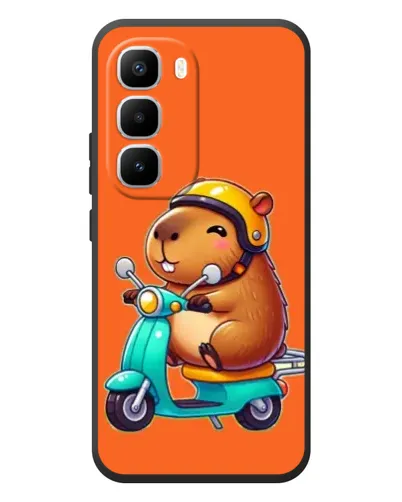 Чехол для Infinix Hot 60 Pro Plus с картинкой «Капибара на скутере» Чехол для Infinix Hot 60 Pro Plus с картинкой «Капибара на скутере»