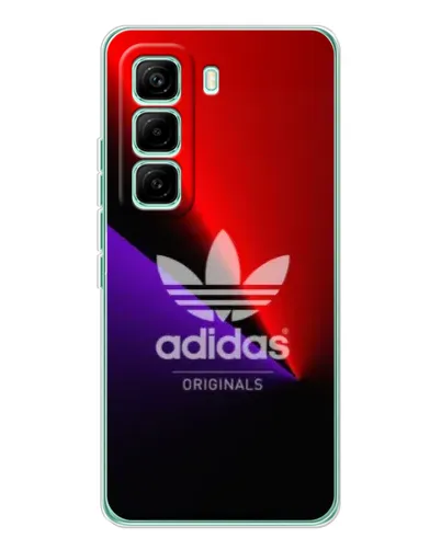 Чехол для Infinix Hot 60 Pro с картинкой «Adidas Red Neon»