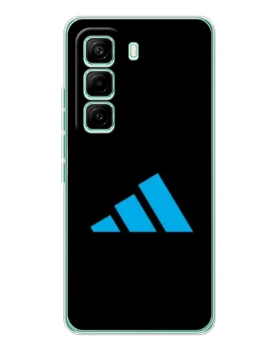 Чехол для Infinix Hot 60 Pro с картинкой «Adidas Cyan Logo»