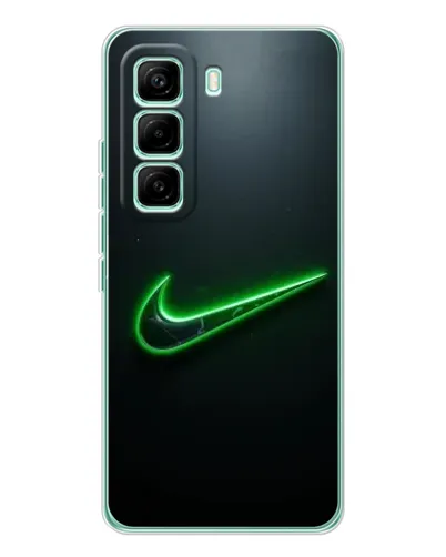 Чехол для Infinix Hot 60 Pro с картинкой «Неоновый контур Nike» Чехол для Infinix Hot 60 Pro с картинкой «Неоновый контур Nike»